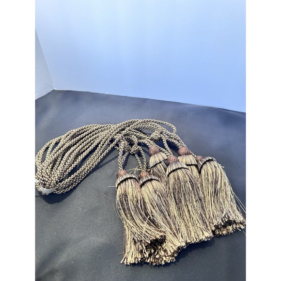 Other - 6 individual vintage tassels with knot Gold